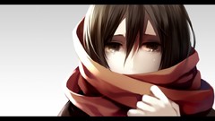 Anime anime girls mikasa ackerman shingeki no kyojin