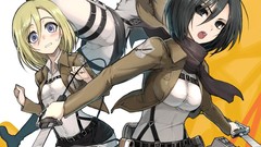 Anime anime girls mikasa ackerman shingeki no kyojin