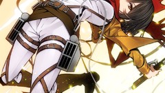 Anime anime girls mikasa ackerman shingeki no kyojin anime boys