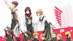 Anime anime girls mikasa ackerman shingeki no kyojin eren 