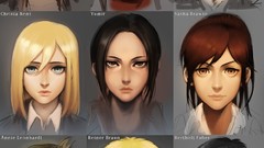 Anime anime girls mikasa ackerman shingeki no kyojin eren 