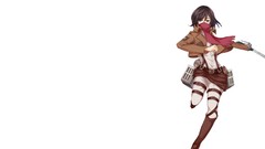 Anime anime girls mikasa ackerman shingeki no kyojin Simple 