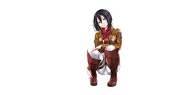 Anime anime girls mikasa ackerman shingeki no kyojin Simple 
