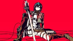 Anime anime girls mikasa ackerman shingeki no kyojin tight 