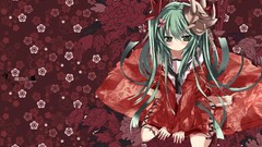 Anime anime girls miko