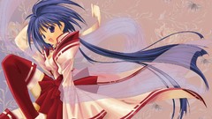 Anime anime girls miko Japanese clothes