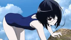 Anime anime girls misaki mei school swimsuits eyepatch Another 