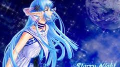 Anime anime girls moon