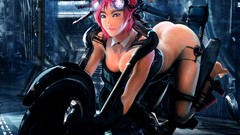 Anime anime girls motorbikes