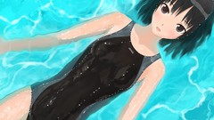 Anime anime girls nanasaki ai school swimsuits Amagami SS