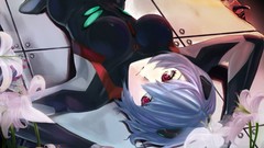Anime anime girls neon genesis evangelion ayanami rei rei 69 
