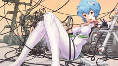 Anime anime girls neon genesis evangelion ayanami rei rei 