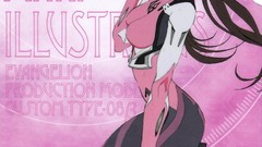 Anime anime girls neon genesis evangelion makinami mari 