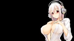Anime anime girls nitroplus super sonico Simple Background