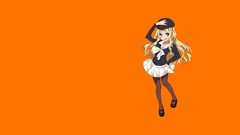 Anime anime girls orange background toaru majutsu no index 