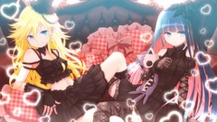 Anime anime girls panty and stocking with garterbelt
