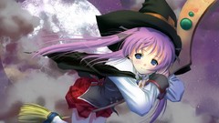 Anime anime girls purple hair