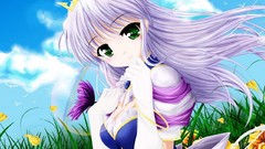 Anime anime girls purple hair