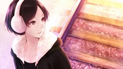 Anime anime girls railway earmuffs