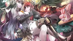 Anime anime girls reiuji utsuho touhou animal ears kaenbyou rin