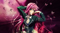Anime anime girls rosario to vampire akashiya moka