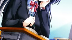 Anime anime girls school uniforms