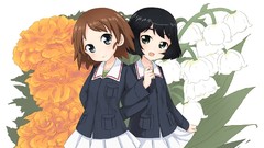 Anime anime girls school uniforms abe kanari girls und panzer