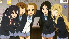 Anime anime girls school uniforms akiyama mio k - on nakano 