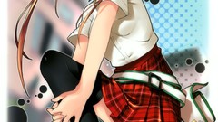 Anime anime girls school uniforms artwork original characters 