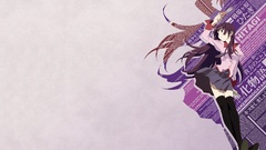 Anime anime girls school uniforms bakemonogatari senjougahara 