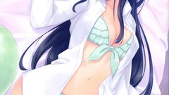 Anime anime girls school uniforms bikini coffee-kizoku 