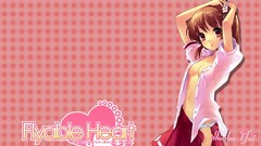 Anime anime girls school uniforms flyable heart boobs