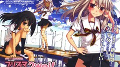 Anime anime girls school uniforms illyasviel von einzbern fate 