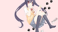 Anime anime girls school uniforms k - on nakano azusa Simple 