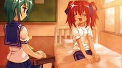 Anime anime girls school uniforms lucky star