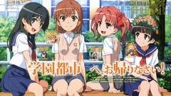 Anime anime girls school uniforms misaka mikoto saten ruiko 