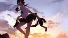 Anime anime girls school uniforms neon genesis evangelion 