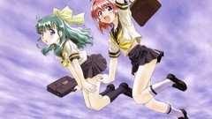 Anime anime girls school uniforms onegai twins onodera karen 