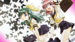 Anime anime girls school uniforms onegai twins onodera karen 