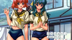 Anime anime girls school uniforms onegai twins onodera karen 