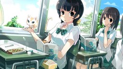 Anime anime girls school uniforms original characters
