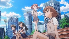 Anime anime girls school uniforms railgun saten ruiko shirai 