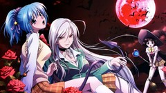 Anime anime girls school uniforms rosario to vampire akashiya 