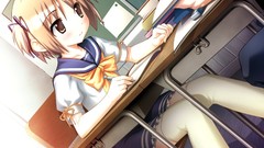 Anime anime girls school uniforms short hair