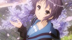 Anime anime girls school uniforms short hair nagato yuki 
