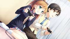 Anime anime girls school uniforms your diary video games