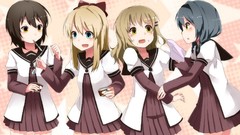 Anime anime girls school uniforms yuru yuri Funami Yui Toshinou 