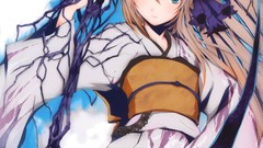 Anime anime girls scythe fuyuno haruaki