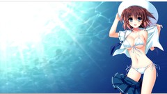 Anime anime girls seifuku alpha ecchi bikini soft shading 