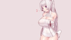 Anime anime girls Simple Background